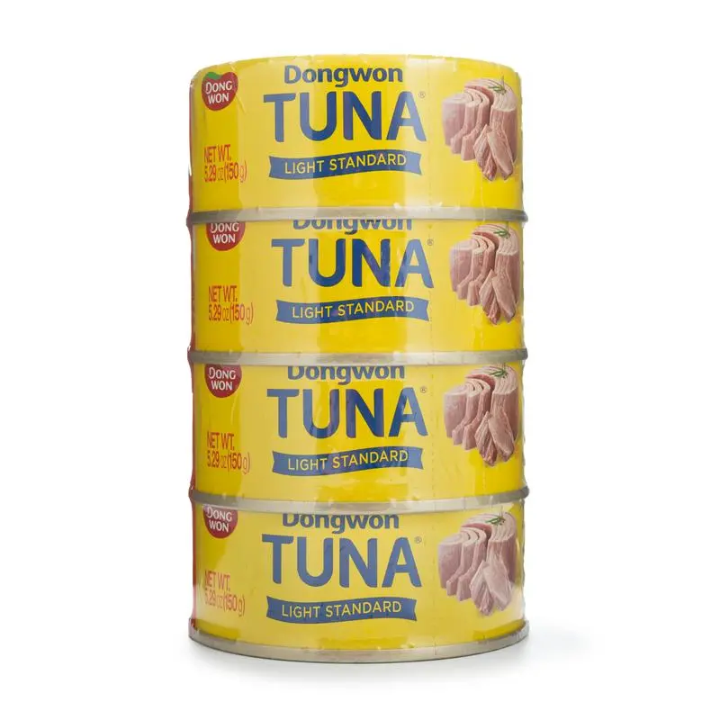 Dongwon Light Standard Canned Tuna in Oil - Moist & Flavorful Seafood for Salads Sandwiches or Snacks
