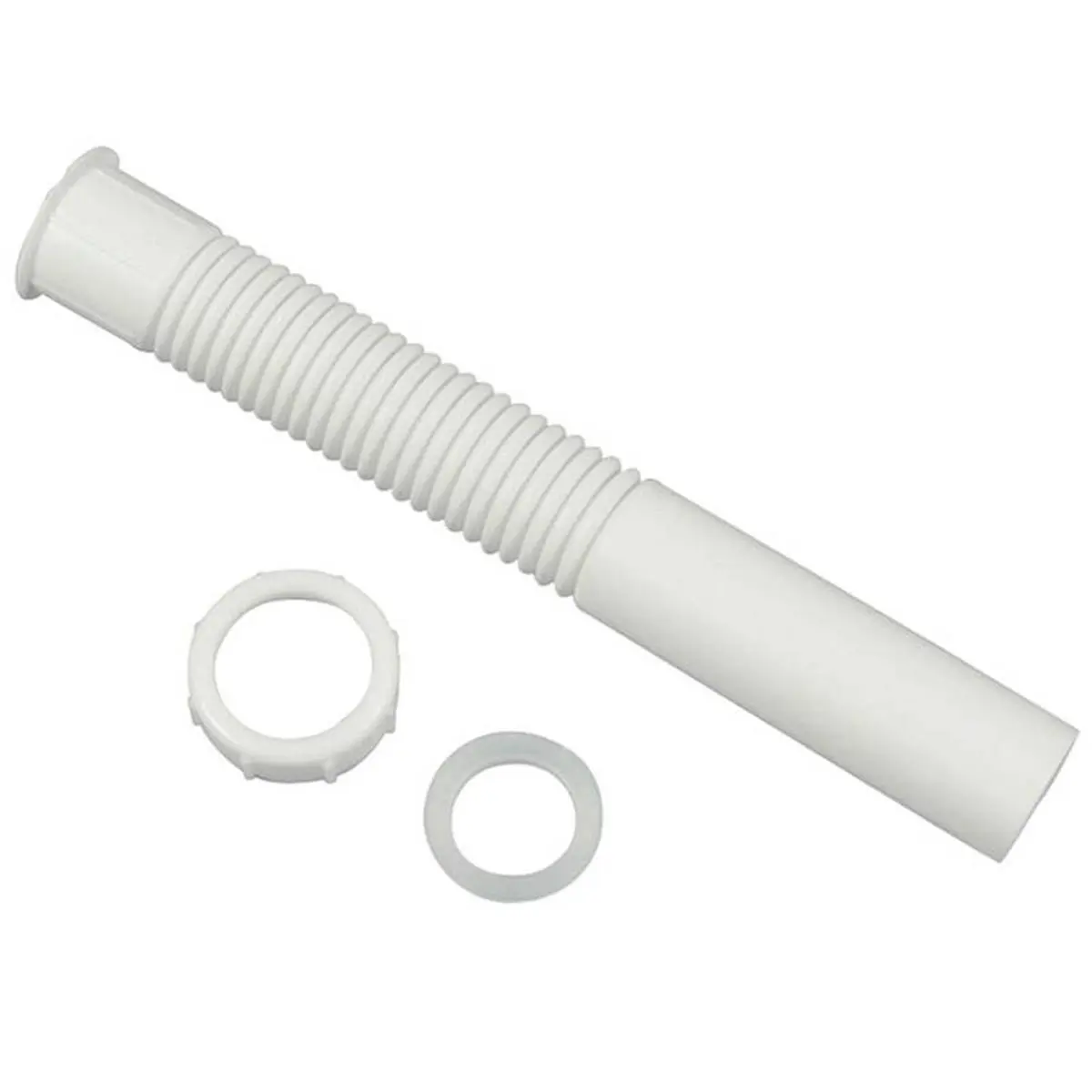 212 MAIN Danco 1.5 x 12 in. Flexible Tailpiece Extension, Flexible Joint, Offset Drain Bathroom Fixture Accessory