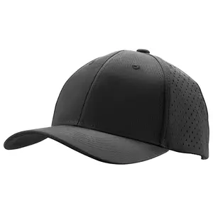 VEVOR Baseball Cap, Plain Baseball Hat with Breathable Fabric, Adjustable Size, Lightweight Summer Thin Sports Caps Ideal for Running, Workouts, or Outdoor Activities, 1 Pc, Black