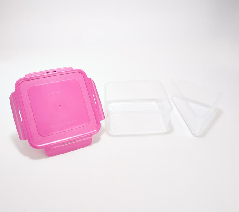 LocknLock Set of 2 Sandwich Squares w/ Insert Trays