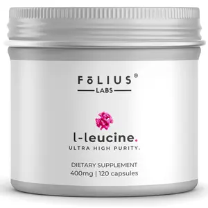 FOLIUS LABS Clean Label L Leucine – Amino Acid Supplement – Intra Workout Supplement for Muscle Recovery and Building Lean Muscles