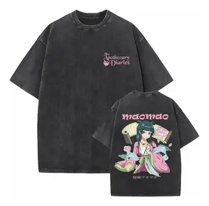valentine shirts  Camiseta Vintage Lavada Anime The Apothecary Diaries Maomao