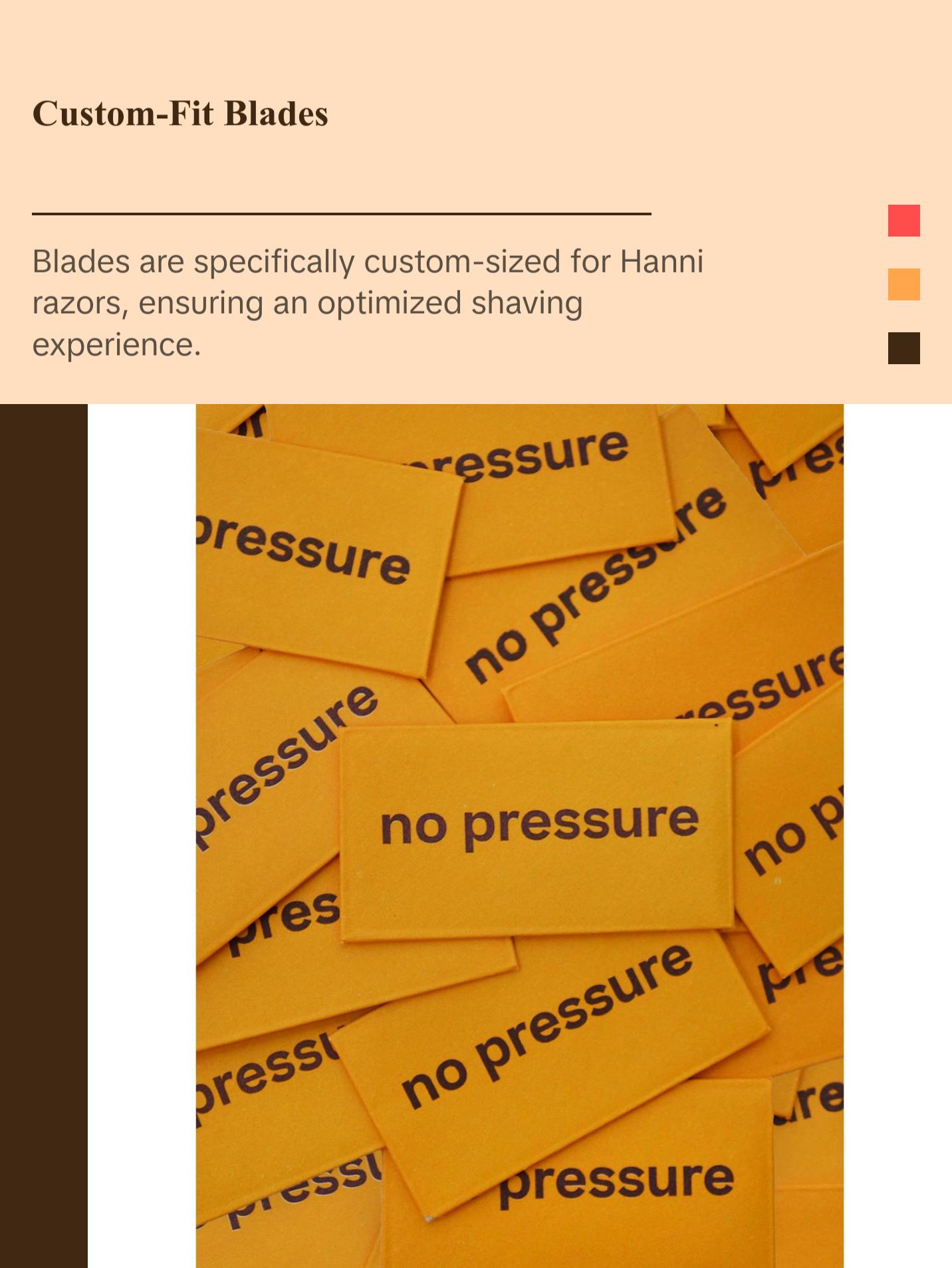 [Hanni Official] Swedish Stainless Steel Blades -  100% Recyclable, Eco-Friendly Double Edge Design for Efficient Shaving Razors Rechargeable