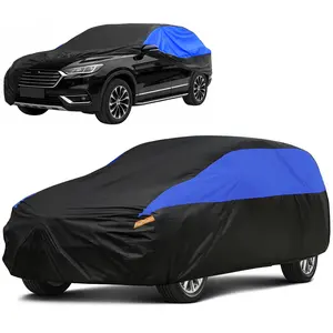 Car Cover All Weather Snowproof Waterproof UV Protection Windproof Outdoor Full car Cover, Universal Fit for Sedan&SUV (Blue)