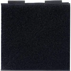 Hook and Loop Tactical Patches Board Molle Attachment, Patches Display Board Tactical Molle Hook and Loop Molle Panel for Badges and Insignia Patches- 4x4 inches, 2pack (Black)