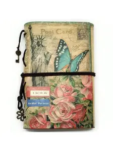 A6 notebook with 180 kraft paper pages, vintage style and premium PU leather cover. Detachable loose-leaf design with 2 storage pockets. Unisex, ideal as gifts, study planner, daily notes and travel diary. Multifunctional portable handbook, size7.3×5.1 in