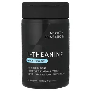 Sports Research L-Theanine, 200 mg, 60 Softgels