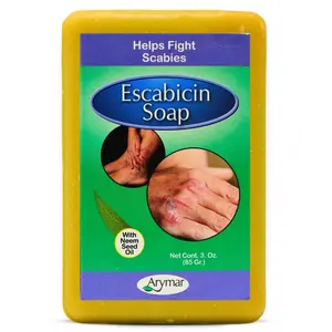 Arymar Escabicin Soap with Sulfur & Neem Oil for Scabies, 3 oz