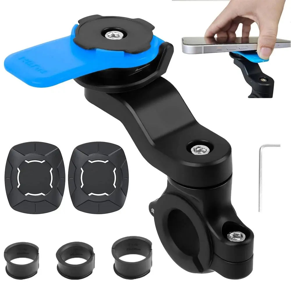 Motorcycle Phone Mount — 360° Adjustable Handlebar Holder