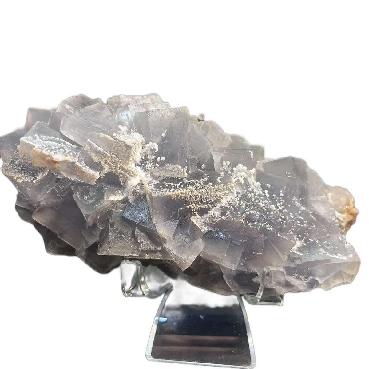 Cubic Fluorite Specimen with UV Reaction - 1.4 lbs, 6.5 in