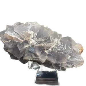 Cubic Fluorite Specimen with UV Reaction - 1.4 lbs, 6.5 in