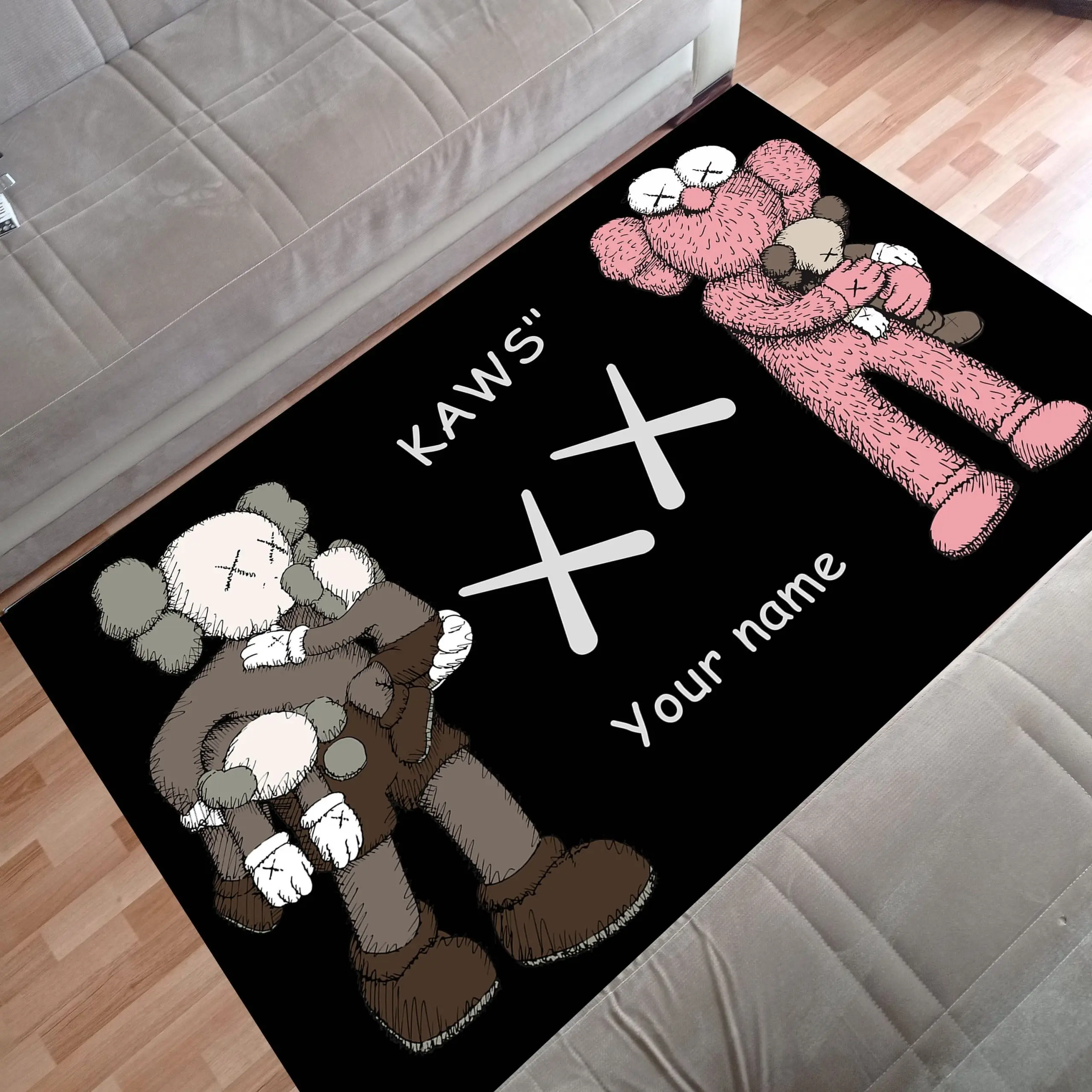 Kaws Rug, Area rug, Art rug, Doormat … Kaws Rug, Area rug, Art rug, Doormat …
