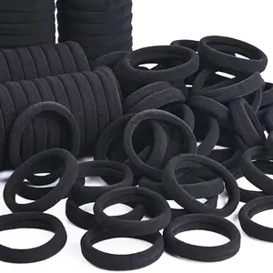 Hair Tie Hair Bands, Seamless Cotton Ponytail Holders Scrunchies Hair Accessories for Thick Hair or Thin Hair, No Snag Dent or Breakage, All Age Friendly