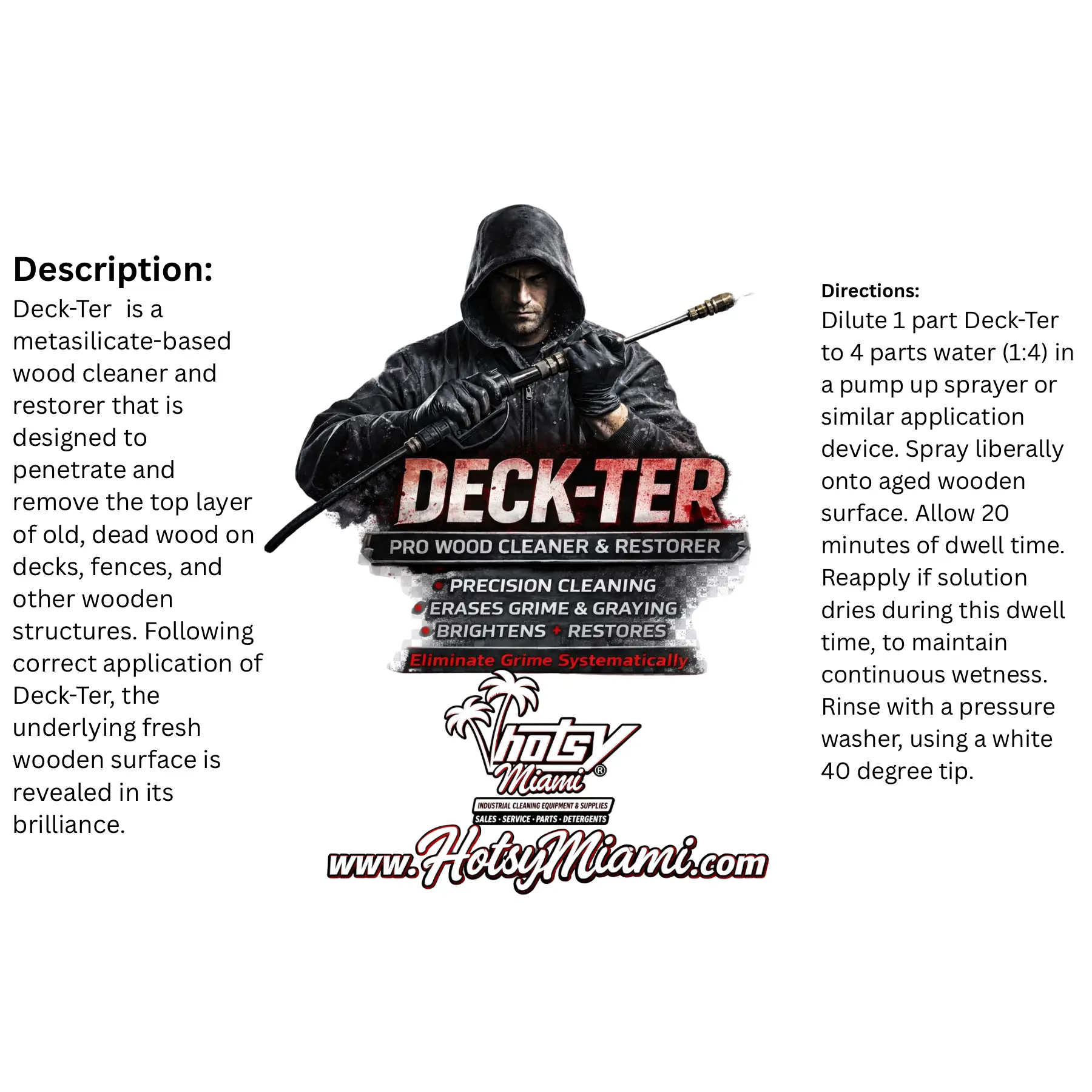 Deck-Ter™ Wood Cleaner & Deck Restorer