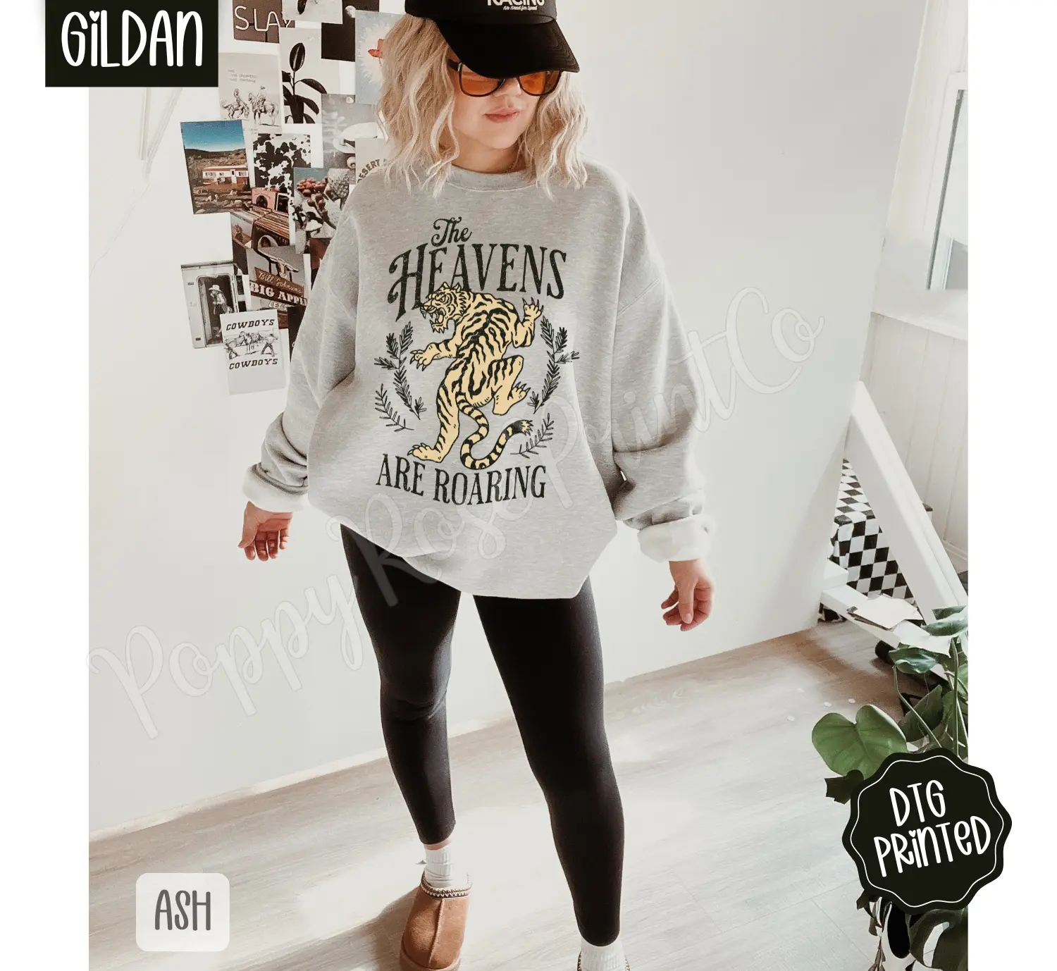 Heavens Are Roaring Sweatshirt, Trendy Women's Religious Crewneck