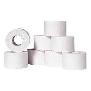 Athletic Sports Tape - 8 Adhesive Rolls, No Sticky Residue White Medical Sport Tape, Skin Friendly 1.5" x 10 Yards Athletic Tape for Athletes, Coaches, Amateurs (8 Pack, White)
