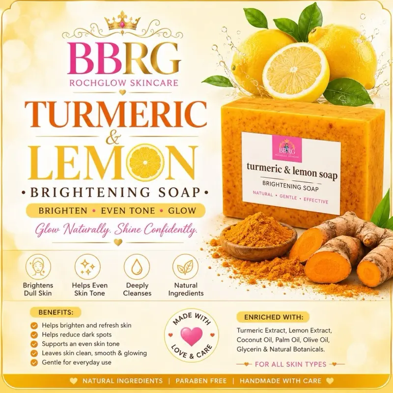 Beautybyrochglow turmeric soap