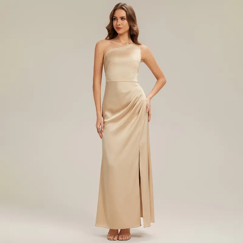 champagne satin bridesmaid dresses - TikTok Shop