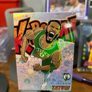 Jayson Tatum Celtics Reprint Card - Original Design, Holographic Finish, Collectible Sports Memorabilia