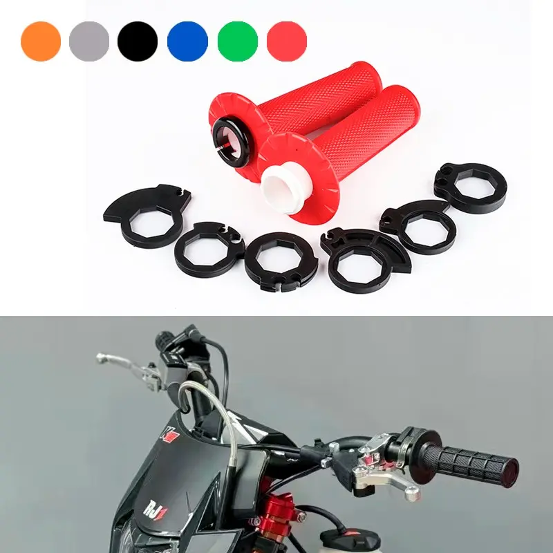 Motorcycle Grips 7/8" 22mm Hand Grip W/ The Snap-on Dirt Bike Motorbike Handlebar For IRBIS BSE KAYO SSR TTR XR CRF KLX Motorcycle Parts