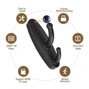 Equipped with a 32GB 1080P HD Body-Worn Camera—a mini recording device (featuring motion detection support); ideal for indoor home security, nanny monitoring, and pet surveillance; supports USB connectivity and SD card reading capabilities.