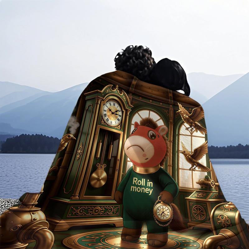 Royal Palace Cute Crying Horse Blanket, Heartwarming Gift for Horse & Fairy Tale Lovers, Ultra-soft & Fluffy, Perfect for Snuggling & Room Decoration