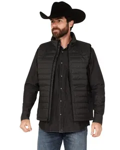 Moonshine Spirit Men's Puffer Zip Vest - Msfa23v2-Char