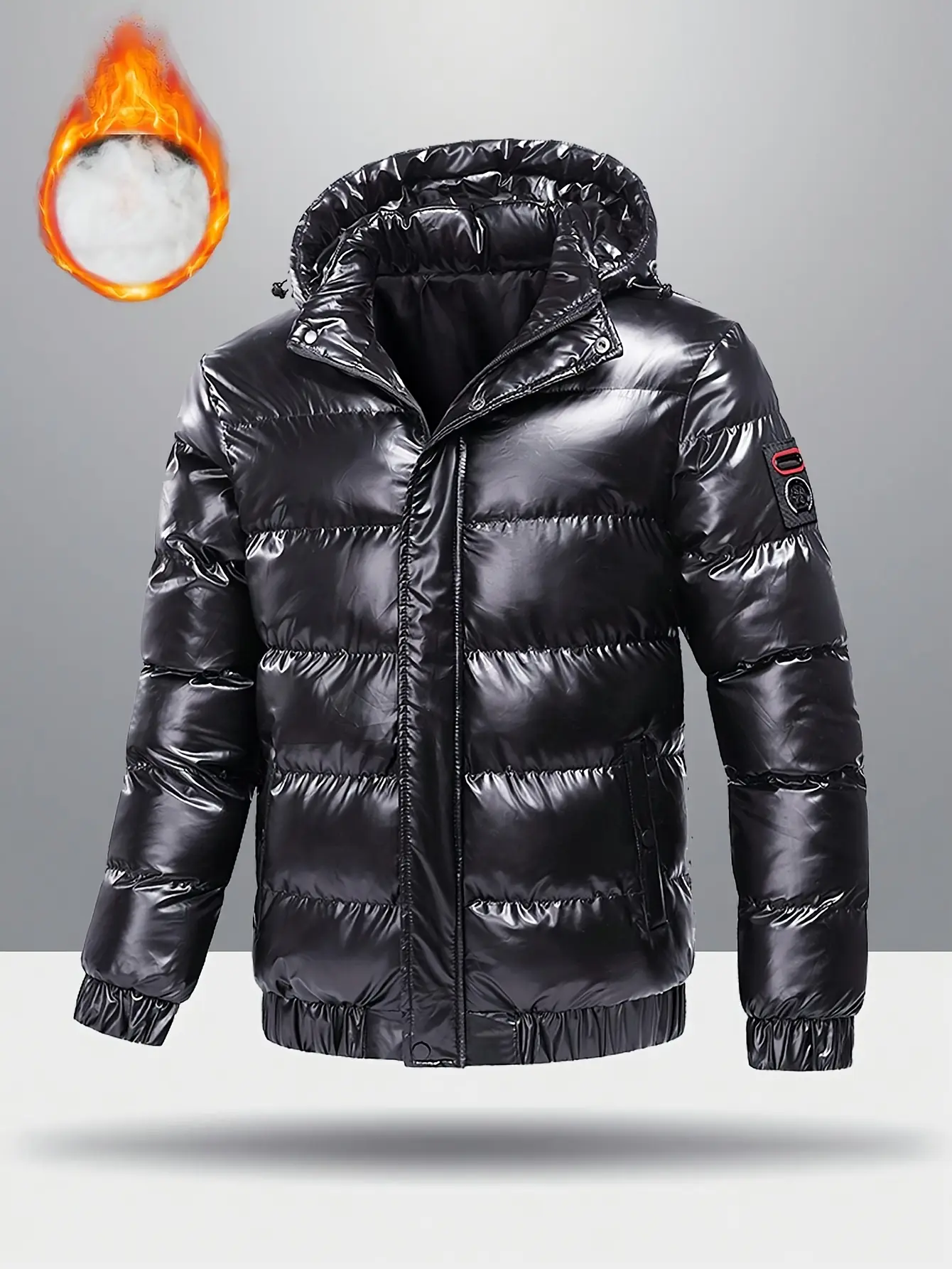 Cotton Coat Winter Jacket Hooded Overcoat
