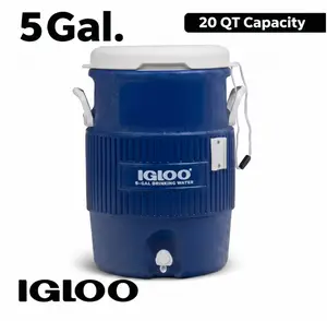 Igloo 5 Gallon Heavy-Duty Beverage Cooler, Blue