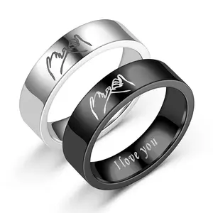 Titanium Steel Ring For Men Women Couple Ring Lovers Promise Ring Wedding Engagement Fashion Jewelry Brithday Gift