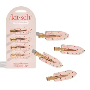 Kitsch Cherry Print Creaseless Clips 4pc Set Kitsch Cherry Print Creaseless Clips 4pc Set