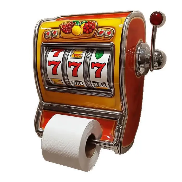 Creative Slot Machine Toilet Paper Holder – Retro Vending Machine Style Resin Wall Decor, Funny Bathroom Tissue Dispenser (Fits Standard Rolls)