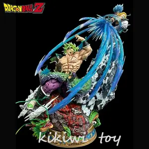 Dragon Ball Anime Figures 20cm Broly Vs Gogeta Figure Broly Figure Model Pvc Statue Dolls Collection Toy Decoration Toy Kid Gift