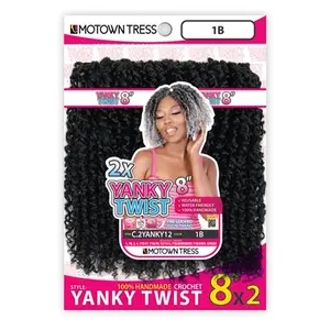 Motown Tress Crochet Braids 2X Yanky Twist 8"