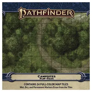 Paizo PZO4095 Pathfinder Flip-Tiles Campsites Book with Interactive Tiles