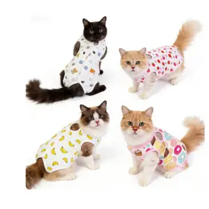 Cat Neutering Clothes Cat Postpartum Cat Surgery Clothes Anti-licking Weaning Clothes Cat Postpartum Clothes Spring and Summer Anti-licking Weaning Clothes Four-legged Kitten Home Clothes Postoperative Care Clothes   cat accessories