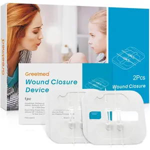 Emergency Wound Closure Strips Zip Stitch Sutures Kit, 2 Pcs Zipstitch Butterfly Bandages Laceration Closure Kit, Quick Clot Wound Closure Device for Wound Care