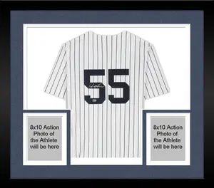 Framed Hideki Matsui New York Yankees Autographed White Nike Cooperstown Collection Pinstripe Replica Jersey - Fanatics Authentic Certified