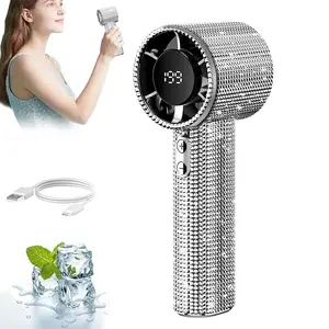 Rechargeable Handheld Fan Portable Cooling Office Outdoor Dual Scene Fit, Non-Button Cell Lithium Ion Battery, Model Xinghao S1, Multifunctional Cooling Fan