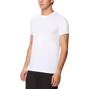 32 Degrees Men's Air Mesh Tee 4-Pack - Lightweight Stretchy Quick Dry Breathable Fabric in Black & White Colors