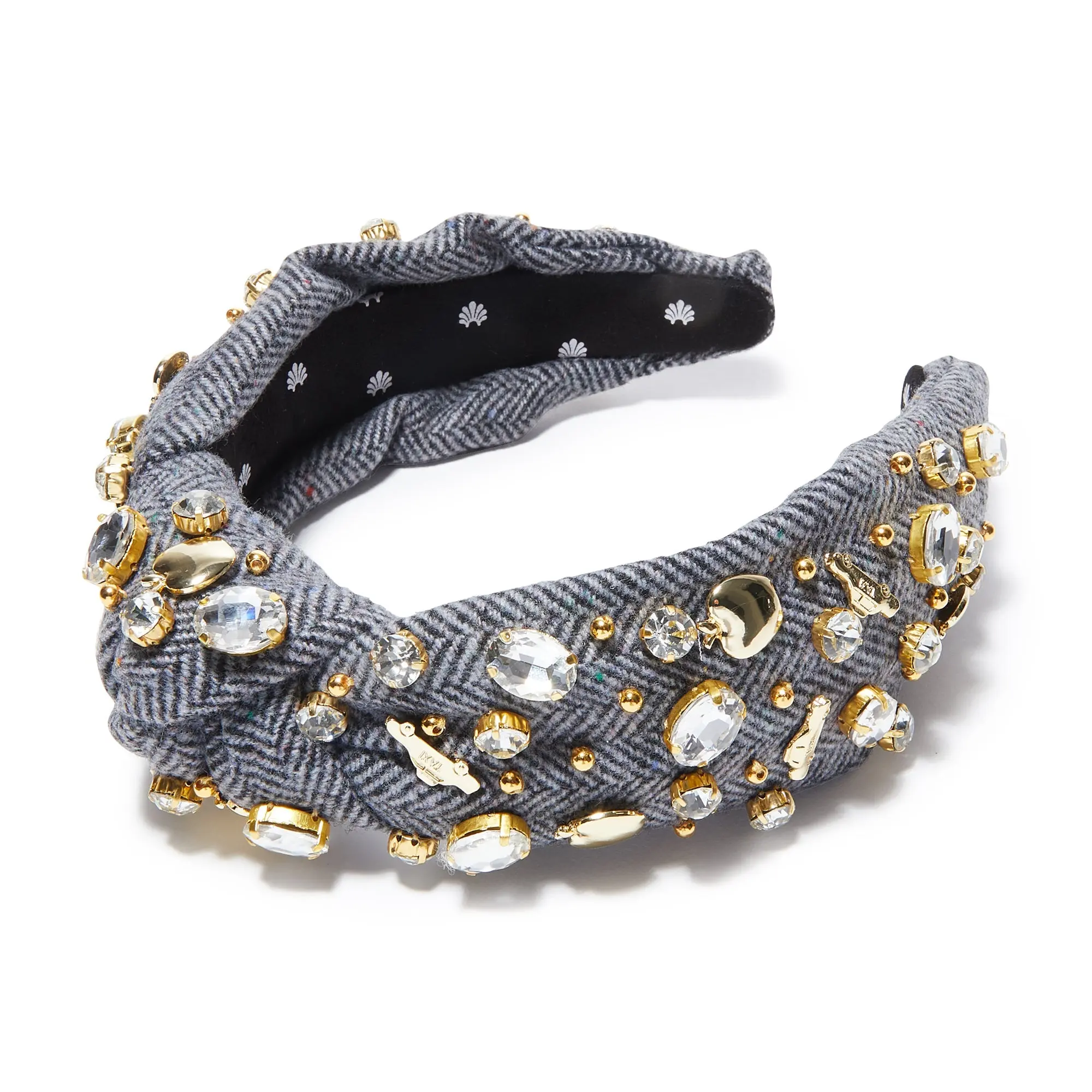 CONCRETE JUNGLE NEW YORK CITY CRYSTAL KNOTTED HEADBAND