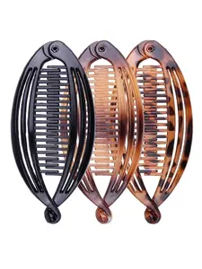 Women's Leopard Print Hair Clip Set, 3pcs Stylish Design, Perfect for Daily Use & Special Occasions, Durable Quality Material