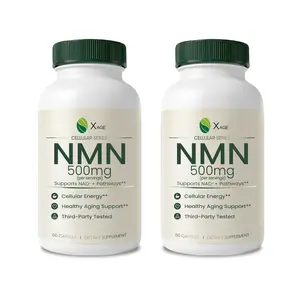 XAGE Cellular Series NMN 500mg Formula, 2 Pack, 120 Count