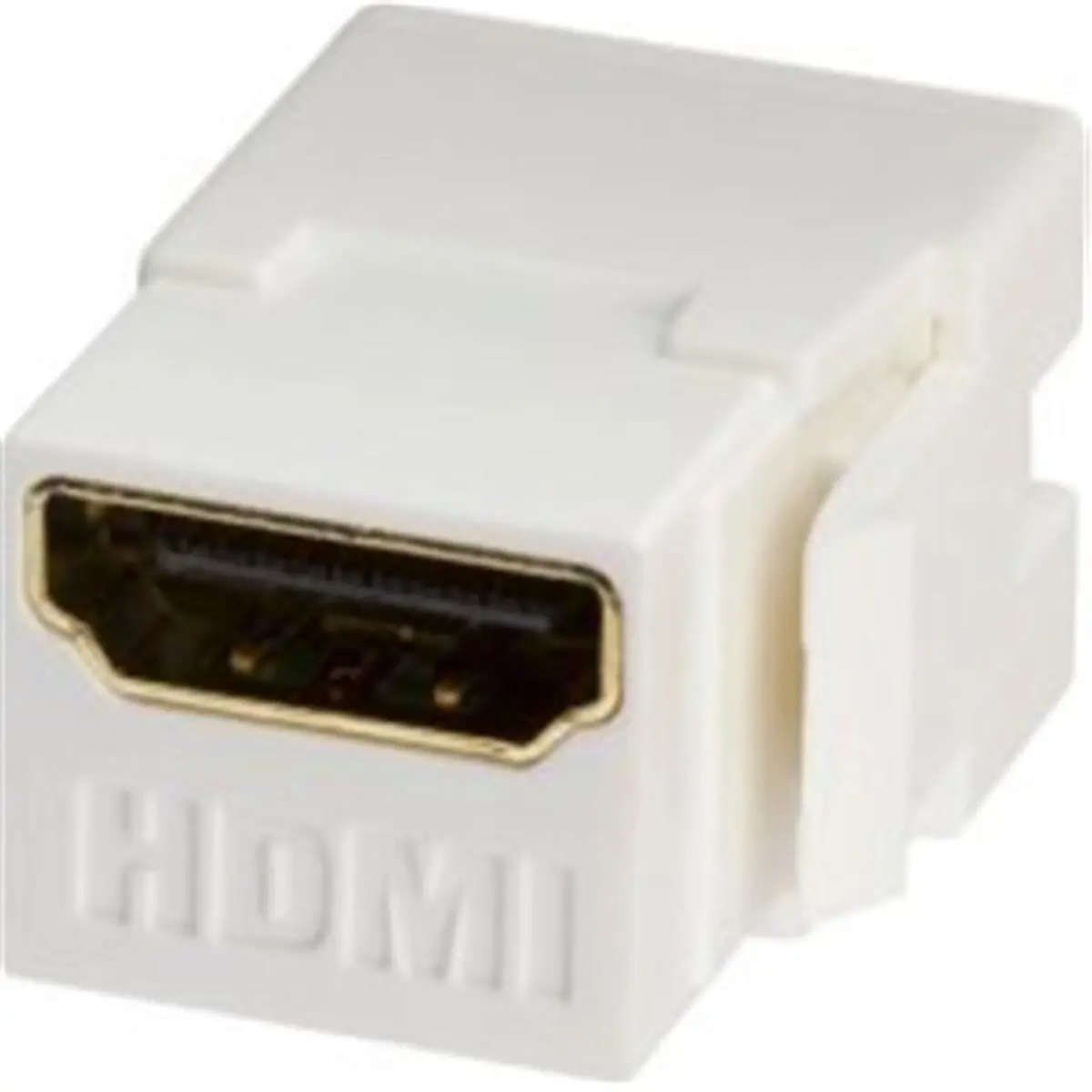 212 MAIN F/F Keystone Coupler Jack - White, Snap-In Mount, Computer & Networking Accessory for Home Office Network Setups