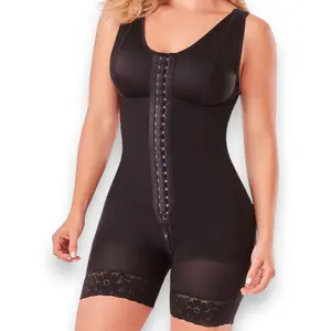 FitnFem Fajas Colombianas Shaper Bodysuit for Women, High Compression Tummy Control, Butt Lifter, Waist Slimming, Postpartum Shapewear, Full Body Shaping with Zipper Crotch – Extra Plus Size