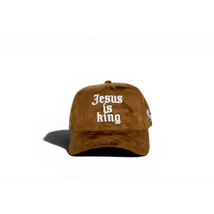 Jesus is king (brown suede)