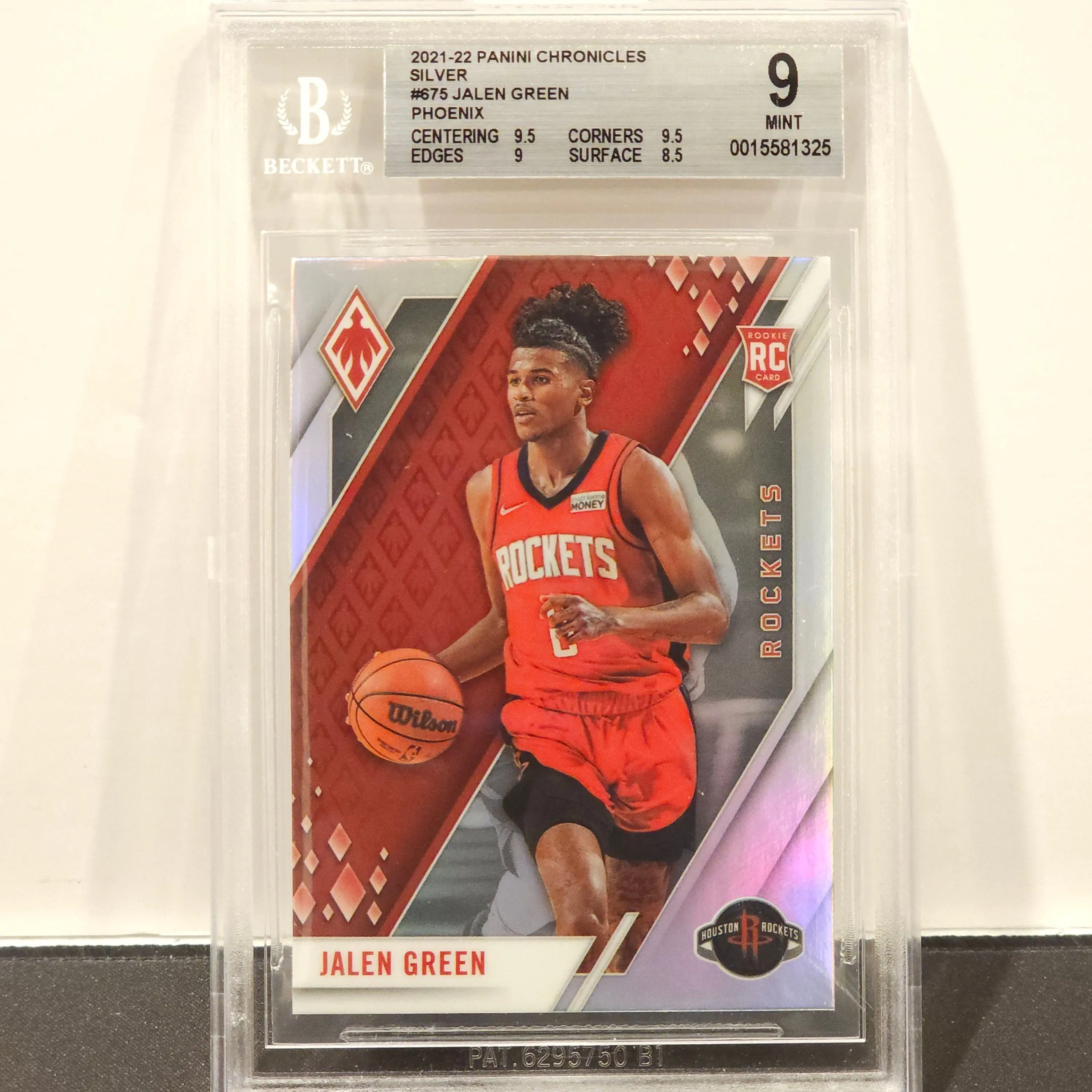 Jalen Green Bgs 2021 22 Panini Chronicles Phoenix Silver Prizm RC 9