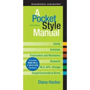 USED-A Pocket Style Manual: Includes 2009 Mla & 2010 Apa Updates by Diana Hacker (Paperback)