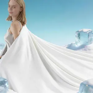 Cooling Blanket  Size, White Summer Blanket for Hot Sleeper and Night Sweats, Lightweight Soft Q-Max>0.4 Arc-Chill Cool Blanket