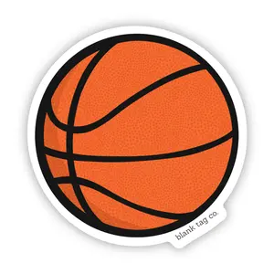 Blank Tag Co.® Waterproof Basketball Sticker